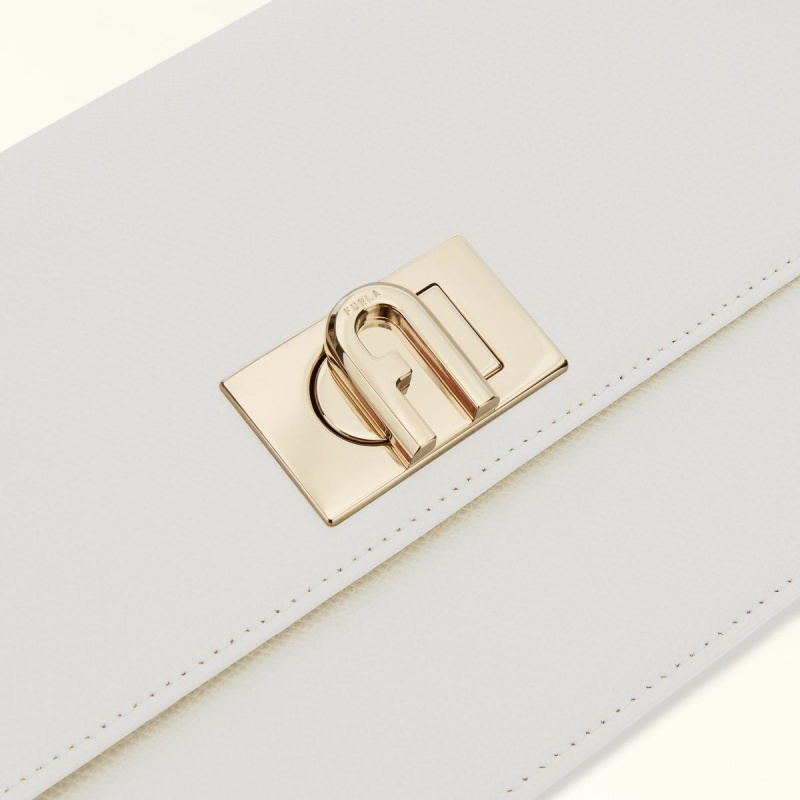 White Furla 1927 Women's Crossbody Bags | YOWDEM146