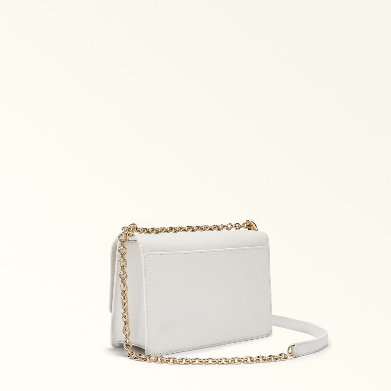 White Furla 1927 Women's Crossbody Bags | YOWDEM146