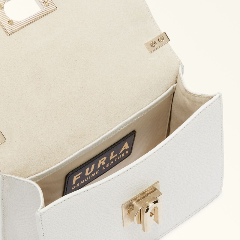 White Furla 1927 Women's Crossbody Bags | OXCJWL164