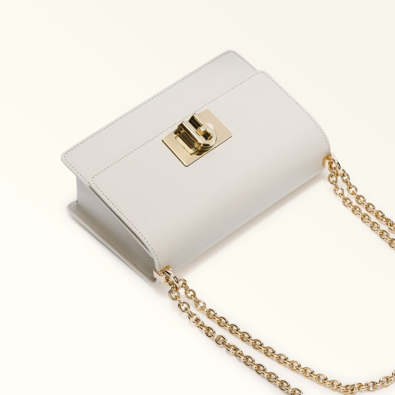 White Furla 1927 Women's Crossbody Bags | OXCJWL164