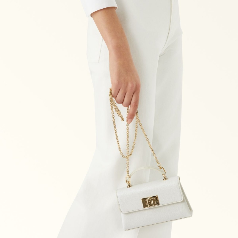 White Furla 1927 Women's Mini Bags | WVIUZM076