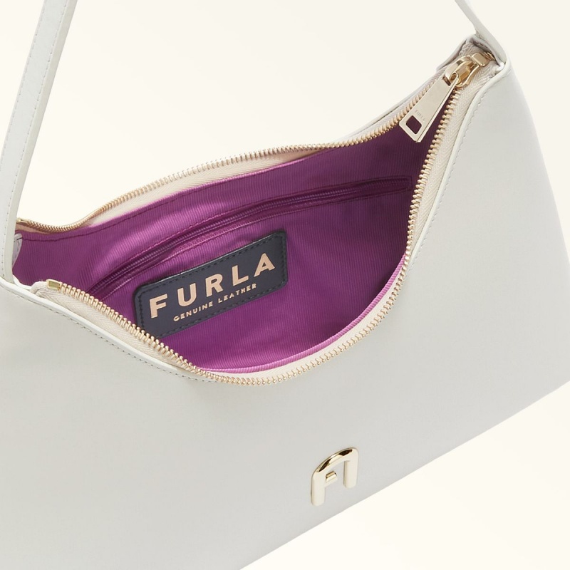 White Furla DIAMANTE Women's Shoulder Bags | XQBSLG907