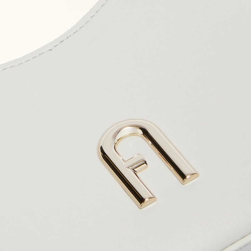 White Furla DIAMANTE Women's Shoulder Bags | ZBWANY247