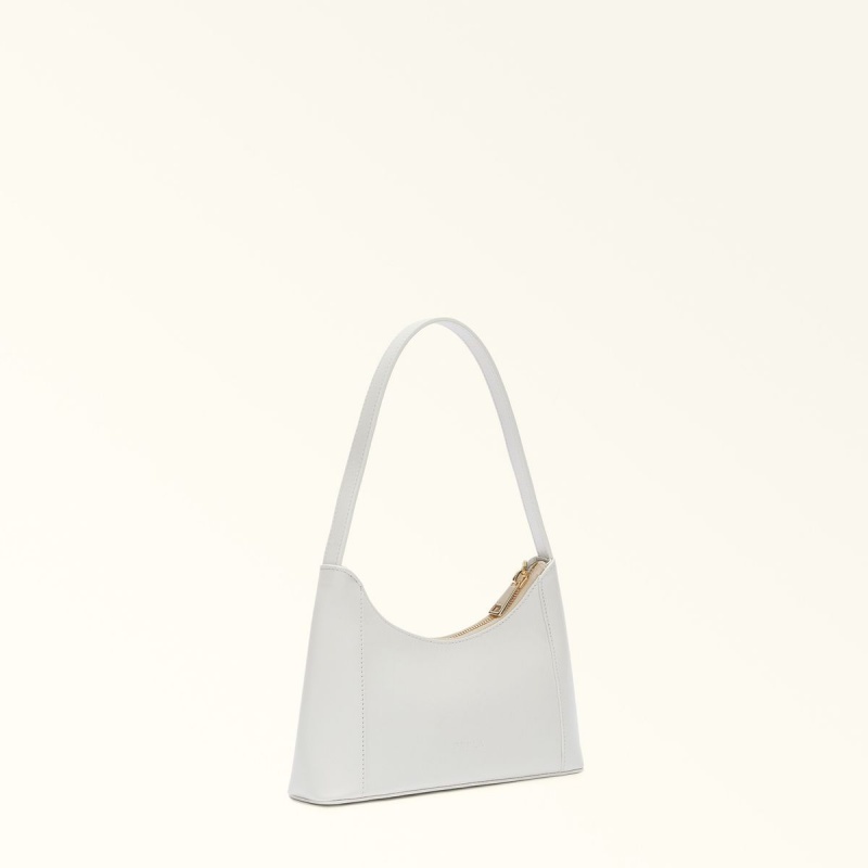 White Furla DIAMANTE Women's Shoulder Bags | ZBWANY247