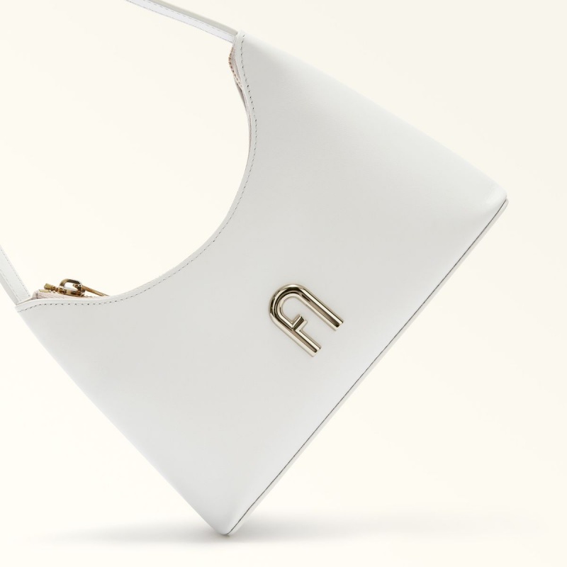 White Furla DIAMANTE Women's Shoulder Bags | ZBWANY247