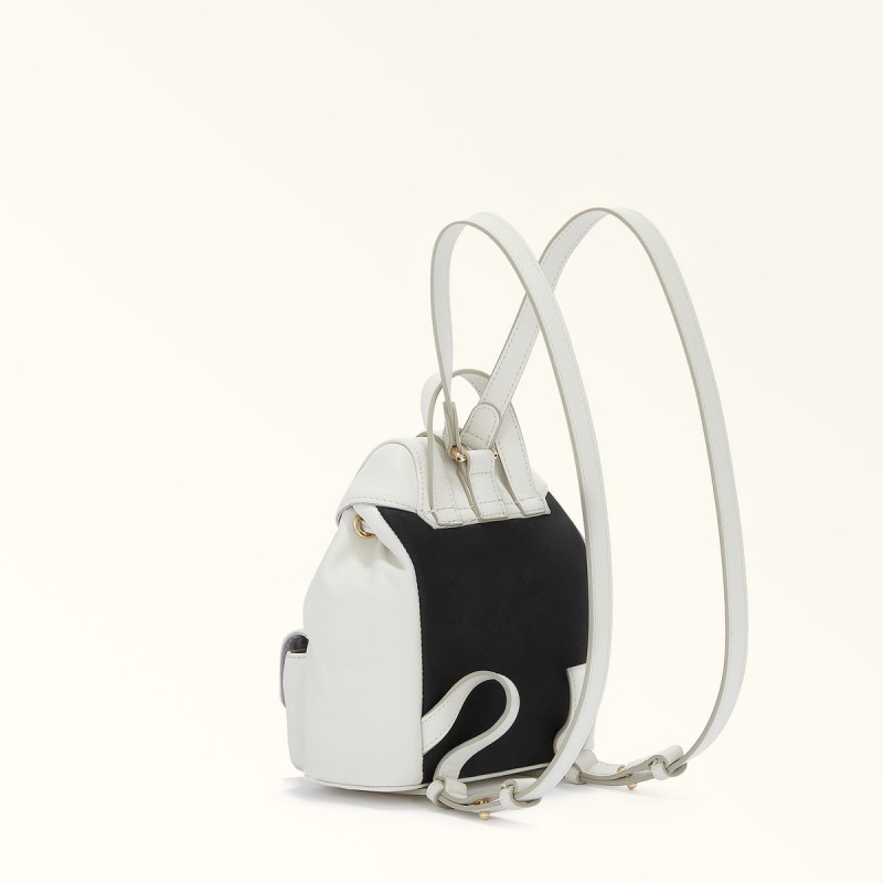 White Furla FLOW Women's Backpacks | UCKIQN917