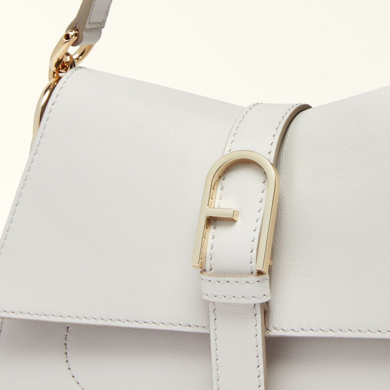 White Furla FLOW Women's Handbag | ADVILX324