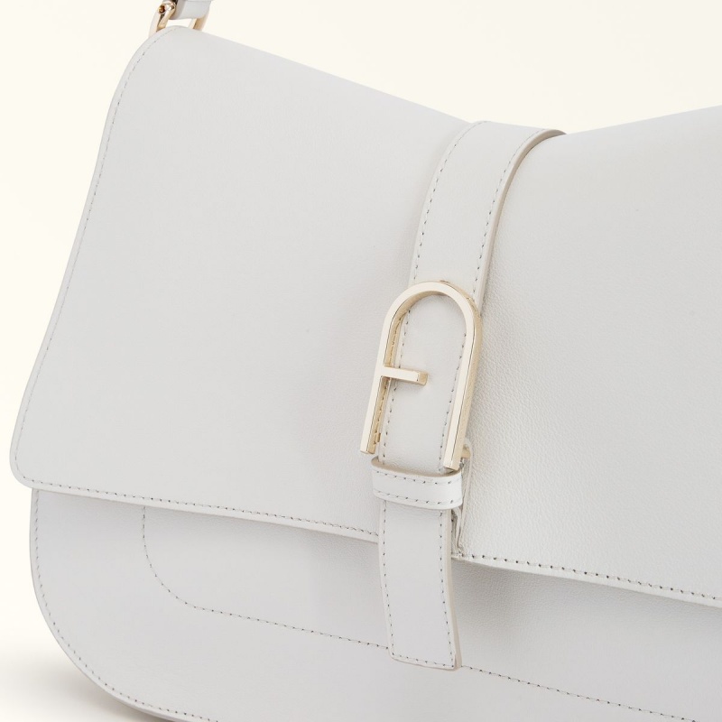 White Furla FLOW Women's Handbag | AICLGP425