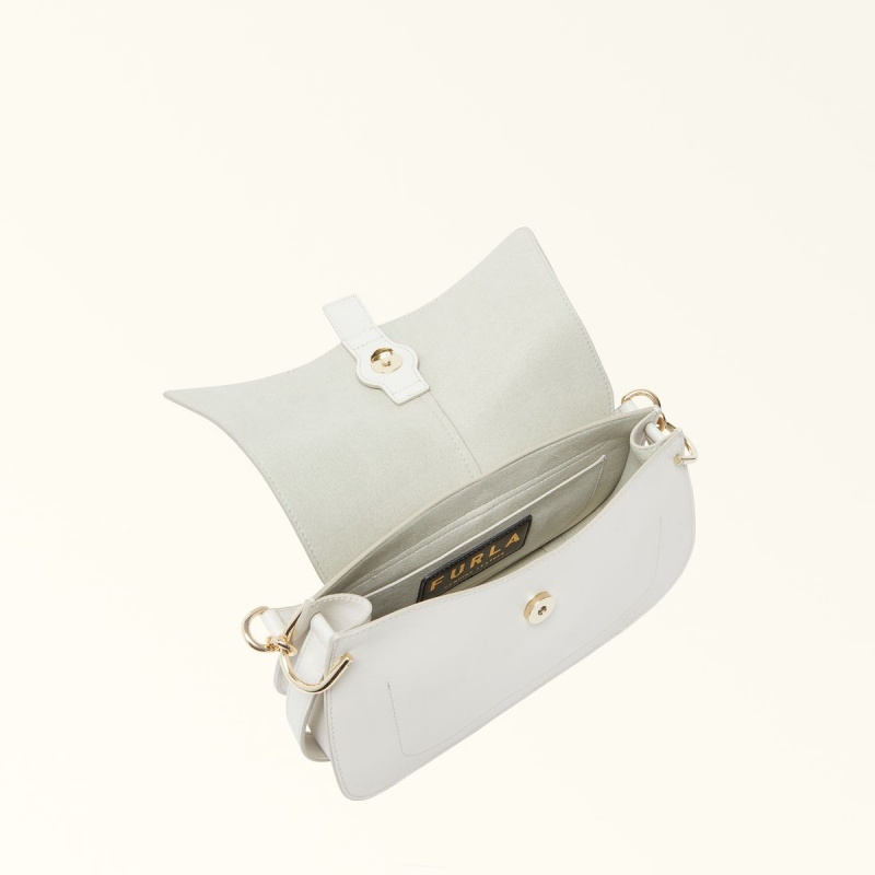 White Furla FLOW Women's Handbag | WFXEOU681