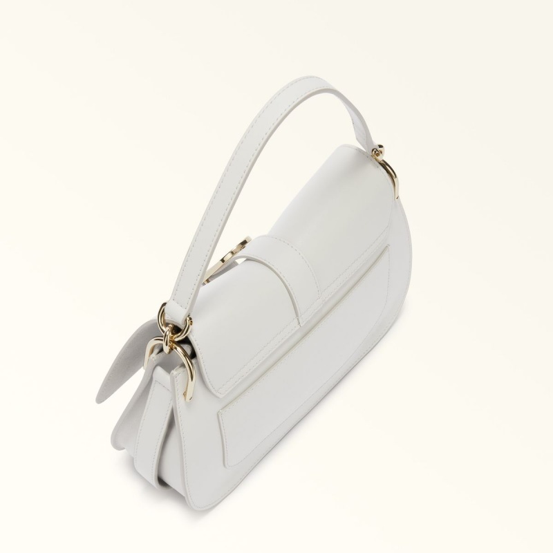 White Furla FLOW Women's Handbag | WFXEOU681