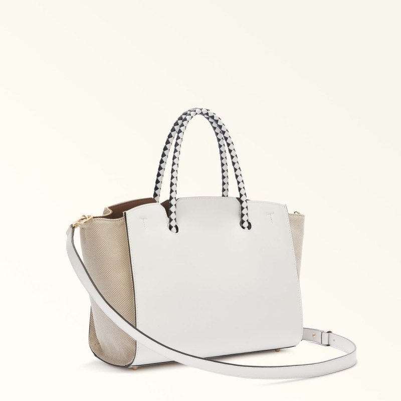 White Furla GENESI Women's Totes | YBMZFR684