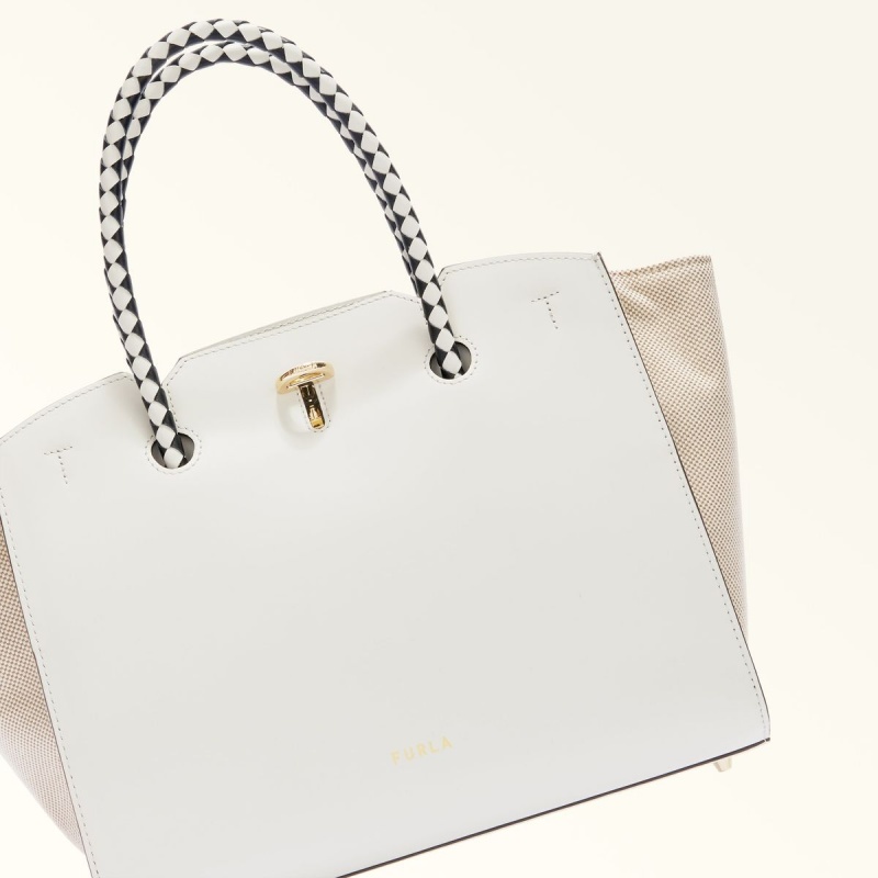 White Furla GENESI Women's Totes | YBMZFR684