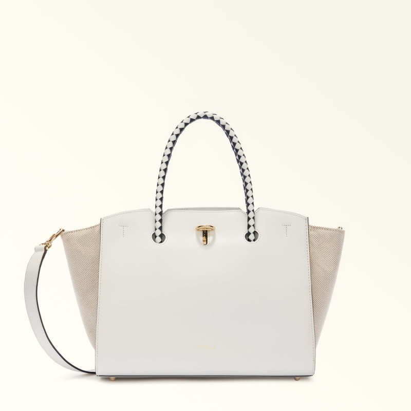 White Furla GENESI Women\'s Totes | YBMZFR684