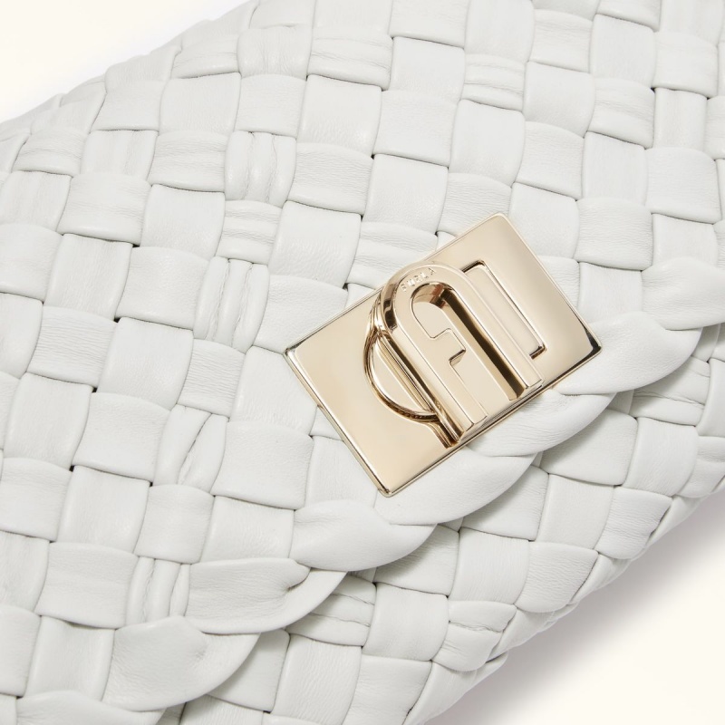 White Furla GERLA Women's Shoulder Bags | IJAEKN176