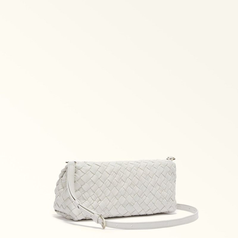 White Furla GERLA Women's Shoulder Bags | IJAEKN176