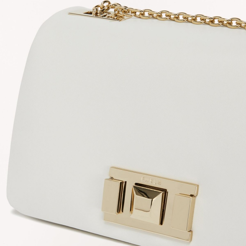 White Furla LULU Women's Crossbody Bags | FNKUMA189