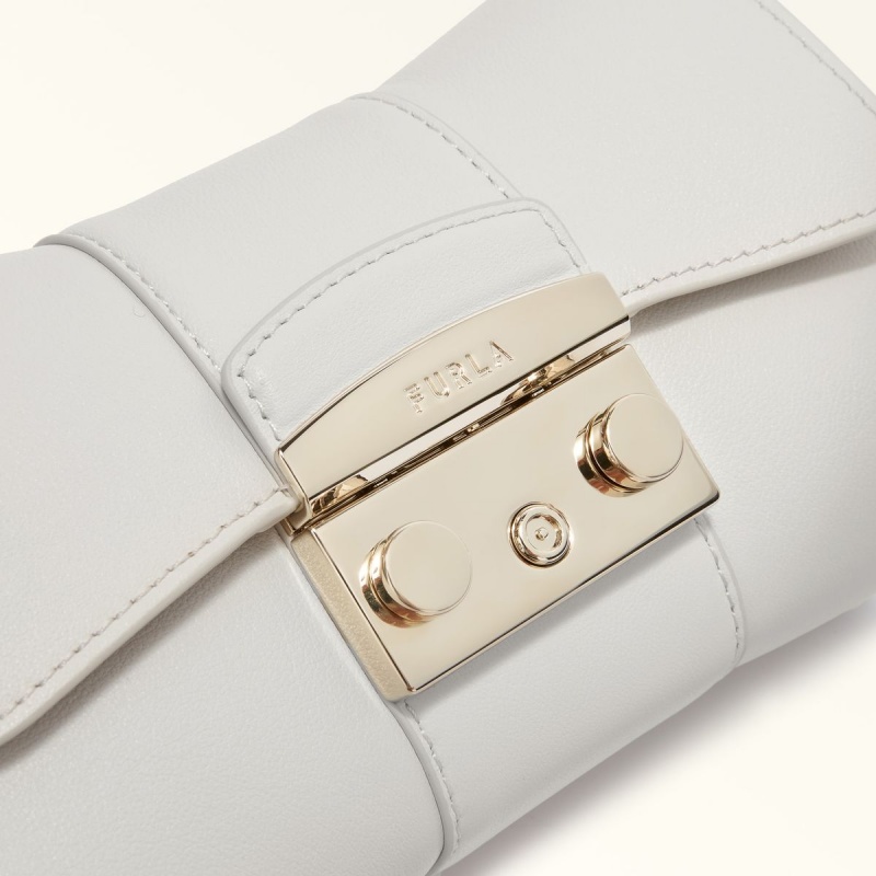 White Furla METROPOLIS REMIX Women's Crossbody Bags | QSIGBH506