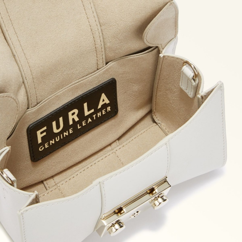 White Furla METROPOLIS REMIX Women's Crossbody Bags | QSIGBH506