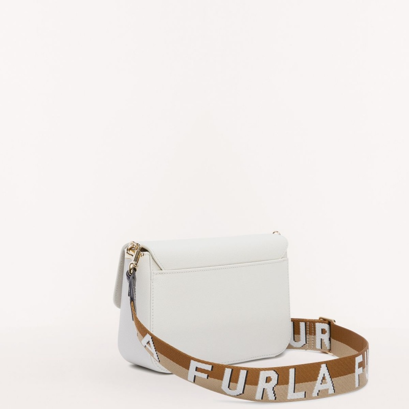 White Furla METROPOLIS Women's Crossbody Bags | RSKIPF182