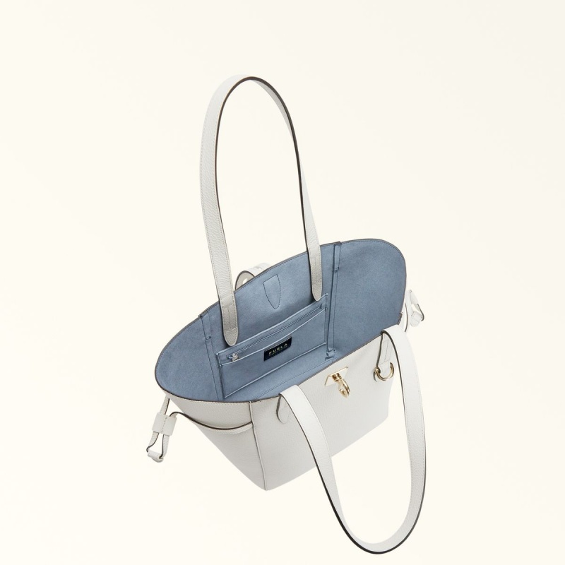 White Furla NET Women's Totes | FHCAOL567