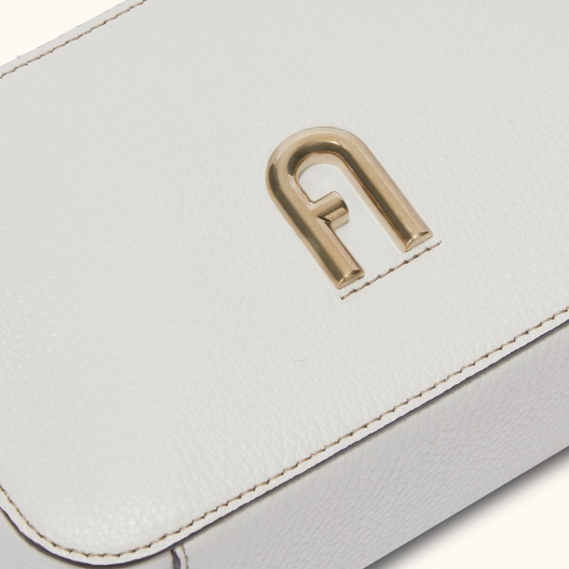 White Furla PRIMULA Women's Crossbody Bags | YTAGEW054