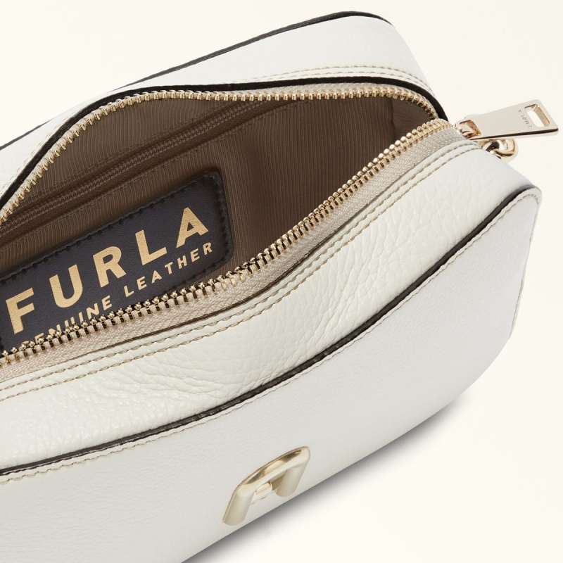 White Furla PRIMULA Women's Crossbody Bags | YTAGEW054