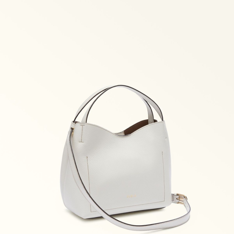 White Furla PRIMULA Women's Shoulder Bags | WFMODN605