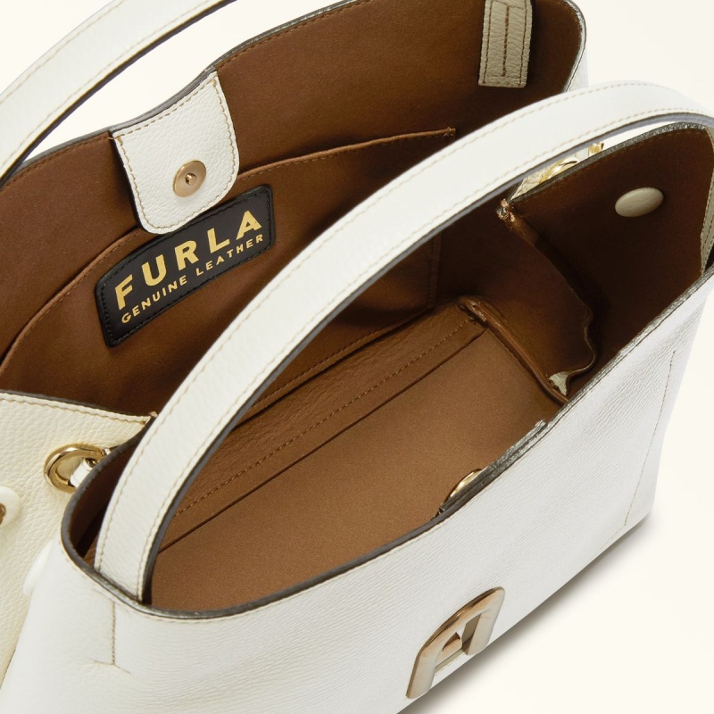 White Furla PRIMULA Women's Shoulder Bags | WFMODN605