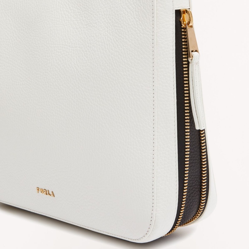 White Furla SKYE Women's Shoulder Bags | PHQUZO824