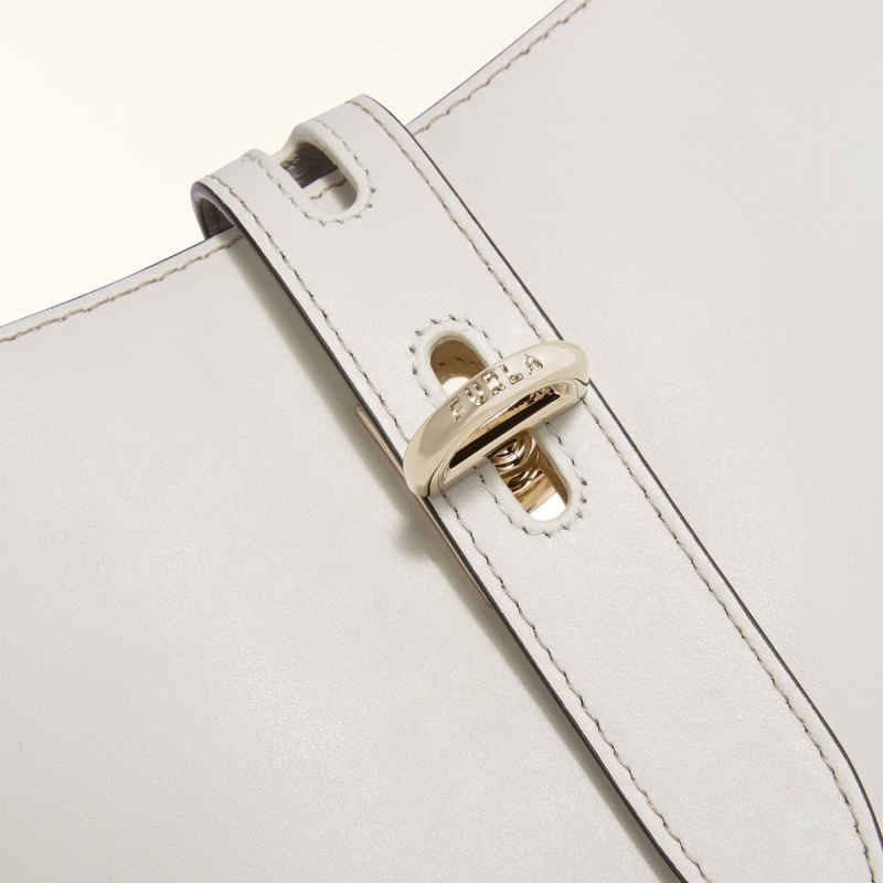 White Furla UNICA Women's Crossbody Bags | IHKWNB256