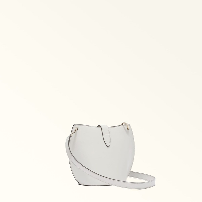 White Furla UNICA Women's Crossbody Bags | IHKWNB256