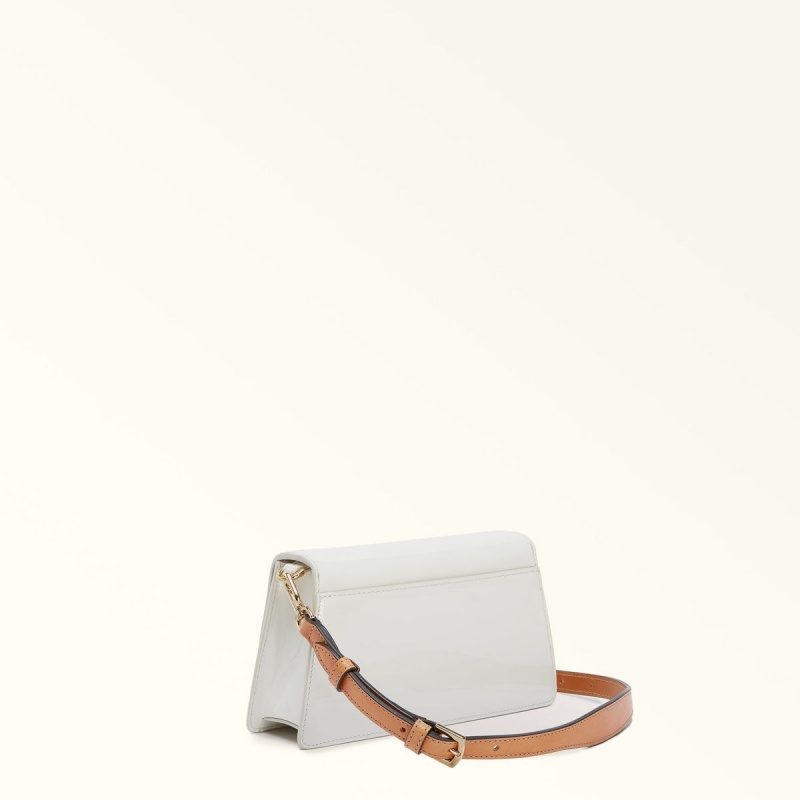 White Furla ZOE Women's Shoulder Bags | HPCDBU457