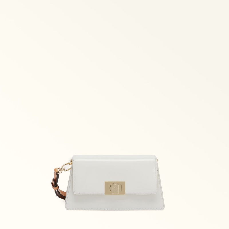 White Furla ZOE Women\'s Shoulder Bags | HPCDBU457