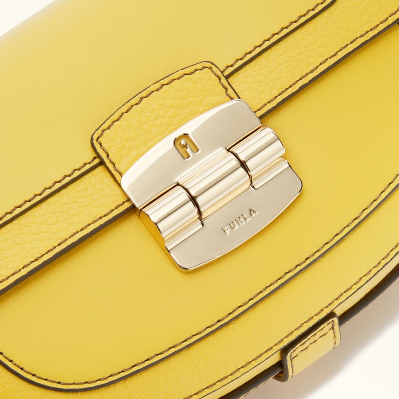 Yellow Furla CLUB 2 Women's Crossbody Bags | ZLOUGC953