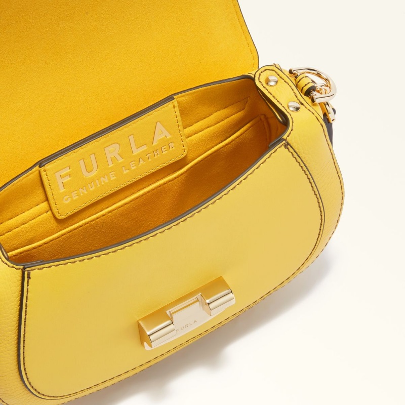 Yellow Furla CLUB 2 Women's Crossbody Bags | ZLOUGC953