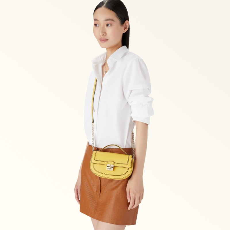 Yellow Furla CLUB 2 Women's Mini Bags | DQYLEB758