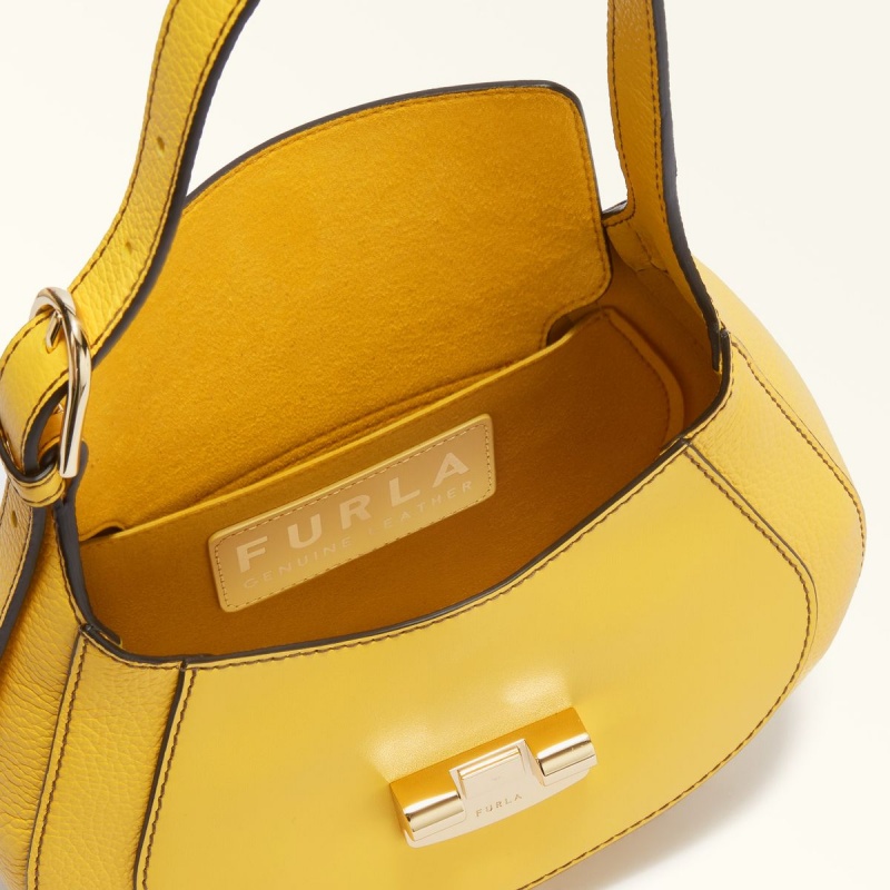 Yellow Furla CLUB 2 Women's Shoulder Bags | NCJEMH915