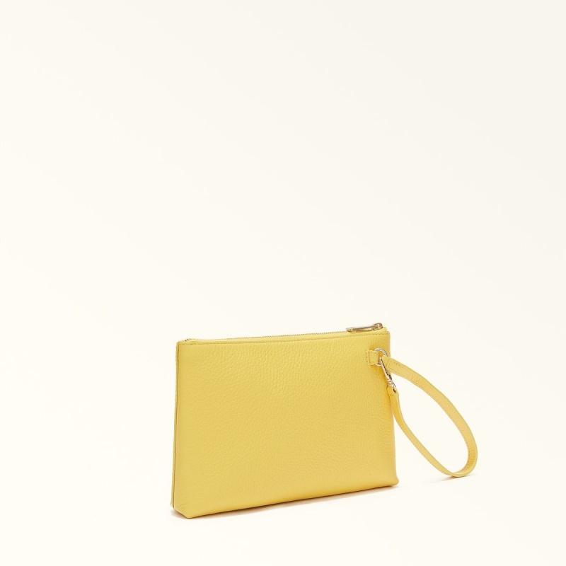 Yellow Furla OPPORTUNITY Women's Pouches | HLZYMA286