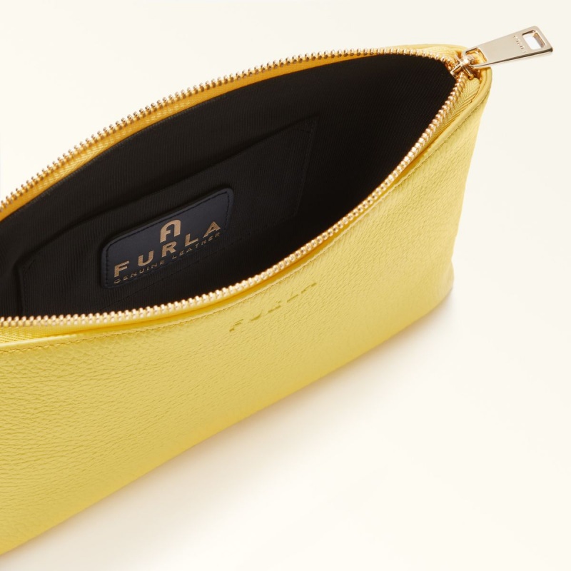 Yellow Furla OPPORTUNITY Women's Pouches | HLZYMA286